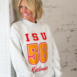 *PREORDER* Reversible Collegiate Mock Neck Sweatshirt
