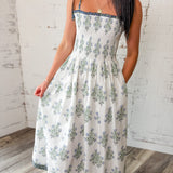Floral Smocked Maxi Dress