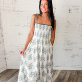 Floral Smocked Maxi Dress