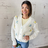 Garden Party Floral Knit Cardigan