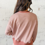 Gingham Long Sleeve Pullover
