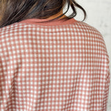 Gingham Long Sleeve Pullover