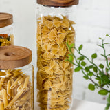 Glass Canister with Wood Lid – Large