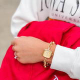 Gold Chain Link Watch