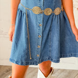 Gold Concho Chain Belt