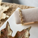 Gold Knotted Link Bracelet