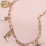 Gold Western Charm Necklace
