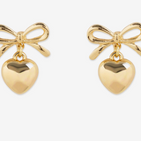 Sweetheart Bow Drop Earrings