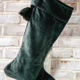 Emerald Velvet Stocking