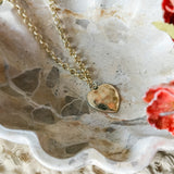 Hammered Heart Pendant Necklace