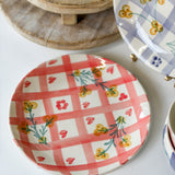Hand-Painted Stoneware Plate
