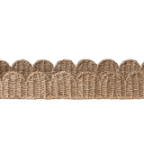 Hand-Woven Scalloped Bankuan Tray with Handles