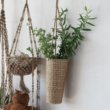 Hand-Woven Seagrass Hanging Basket