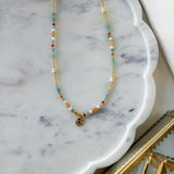Heart Pendant Beaded Necklace