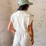 Heathered Sleeveless Romper