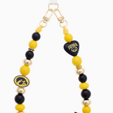 Iowa Hawkeyes Beaded Cellphone Wristlet