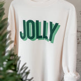 Jolly Ribbed Knit Graphic Pullover