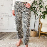 Kate Barrel Leg Leopard Print Pants
