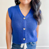 Classic Knit Button Front Tank
