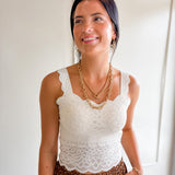Lace Trim Cami Top
