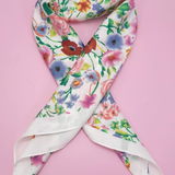 Large Floral Print Bandana Scarf