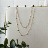 Layered Beaded Chain Necklace