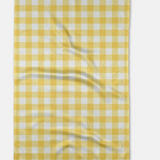 Lemon Gingham Tea Towel