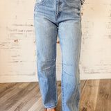 Light Wash Barrel Jeans