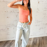 Light Wash Denim Balloon Joggers