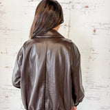 Midnight Roast Vegan Leather Kimono