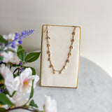 Mini Leaf Charm Chain Necklace