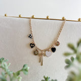 Mixed Charm Statement Necklace