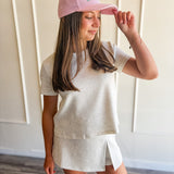 Modal Blend Crop Tee & Skort Set