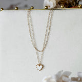 Mother of Pearl Heart Necklace