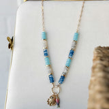 Ocean Charm Beaded Necklace