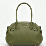 Olive Structured Dome Satchel