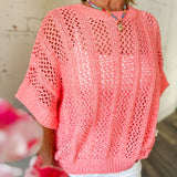 Open Knit Crochet Sweater