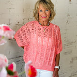Open Knit Crochet Sweater