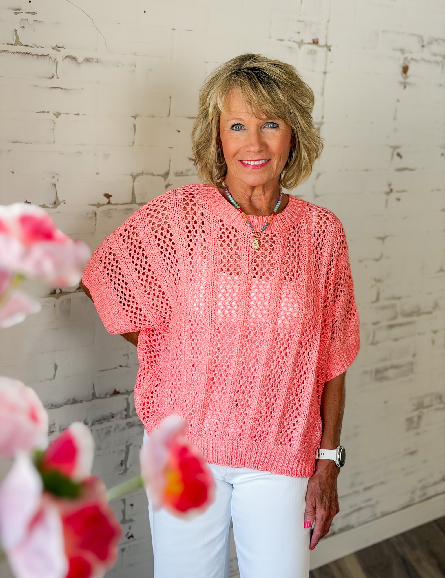 Open Knit Crochet Sweater