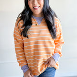 Sunset Stripe Colorblock Knit Top