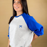 Sweet Sporty Bow Raglan Top