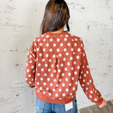Polka Dot Printed Pullover
