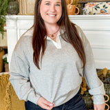 Popover Collared Sweatshirt