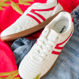 Retro Red Stripe Sneaker