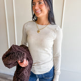 Ribbed Long Sleeve Top