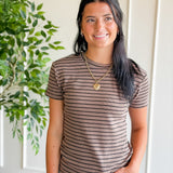 Ribbed Striped Baby Tee
