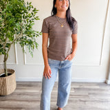 Ribbed Striped Baby Tee