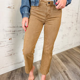 Risen Mid Rise Crop Straight Pants