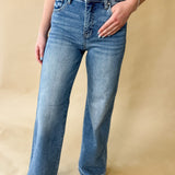 Risen Classic Wide Leg Denim Jeans