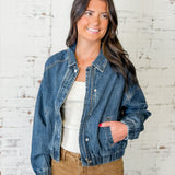 Risen Denim Bomber Jacket